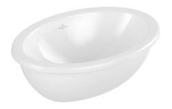VILLEROY & BOCH - Loop&Friends Umývadlo vstavané, 49x33 cm, s prepadom, alpská biela (4A540001)