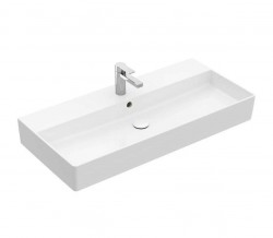 VILLEROY & BOCH - Memento 2.0 Umývadlo 100x47 cm, s prepadom, otvor na batériu, CeramicPlus, alpská biela (4A22A5R1)