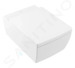 VILLEROY & BOCH - Memento 2.0 Závesné WC, zadný odpad, DirectFlush, CeramicPlus, alpská biela (4633R0R1)