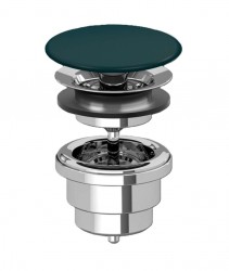 VILLEROY & BOCH - Neuzatvárateľná výpusť, CeramicPlus, Teal (680800TE)