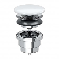 VILLEROY & BOCH - Neuzatvárateľná výpusť, Stone White (683500RW)