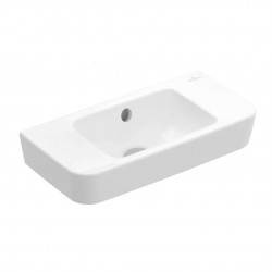 VILLEROY & BOCH - O.novo Umývadielko Compact 50x25 cm, s prepadom, bez otvoru na batériu, alpská biela (43425201)