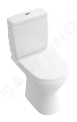 VILLEROY & BOCH - O.novo WC kombi misa Compact, zadný odpad, DirectFlush, CeramicPlus, alpská biela (5689R0R1)