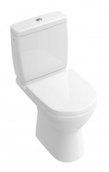 VILLEROY & BOCH - O.novo WC kombi misa Compact, zadný odpad, DirectFlush, CeramicPlus, alpská biela (5689R0R1)