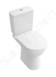 VILLEROY & BOCH - O.novo WC kombi misa, zadný odpad, DirectFlush, AntiBac, CeramicPlus, alpská biela (5661R0T2)