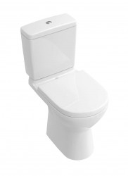 VILLEROY & BOCH - O.novo WC kombi misa, zadný odpad, DirectFlush, CeramicPlus, alpská biela (5661R0R1)