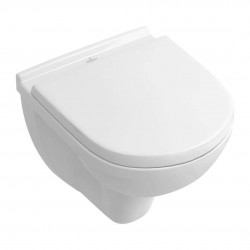 VILLEROY & BOCH - O.novo Závesné WC Compact s doskou SoftClosing, DirectFlush, alpská biela (5688HR01)