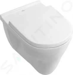 VILLEROY & BOCH - O.novo Závesné WC, ploché splachovanie, CeramicPlus, biela (566210R1)