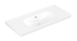 VILLEROY & BOCH - Skyla Umývadlo 100x46 cm, s prepadom, bez otvoru na batériu, CeramicPlus, alpská biela (5A51A6R1)