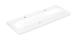 VILLEROY & BOCH - Skyla Umývadlo 120x46 cm, bez prepadu, 2 otvory na batériu, alpská biela (5A51C201)