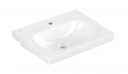 VILLEROY & BOCH - Skyla Umývadlo 55x45 cm, bez prepadu, otvor na batériu, CeramicPlus, Stone White (5A5156RW)