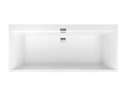 VILLEROY & BOCH - Squaro Edge 12 Vaňa Duo, 190x90 cm, Quaryl, biela (UBQ190SQE2DV-01)