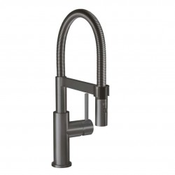 VILLEROY & BOCH - Steel Expert Compact Drezová batéria s flexibilným ramenom a spŕškou, antracit (92730005)