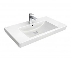 VILLEROY & BOCH - Subway 2.0 Umývadlo 80x47 cm, s prepadom, otvor na batériu, CeramicPlus, alpská biela (71758GR1)
