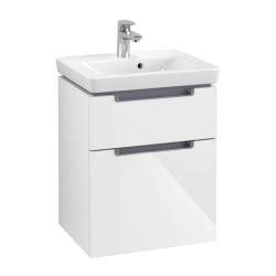 VILLEROY & BOCH - Subway 2.0 Umývadlová skrinka, 49x59x38 cm, 2 zásuvky, Glossy White (A90710DH)