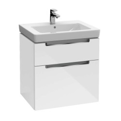 VILLEROY & BOCH - Subway 2.0 Umývadlová skrinka, 59x59x45 cm, 2 zásuvky, Glosy White (A90910DH)