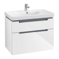 VILLEROY & BOCH - Subway 2.0 Umývadlová skrinka, 79x59x45 cm, 2 zásuvky, Glosy White (A91410DH)