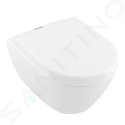 VILLEROY & BOCH - Subway 2.0 Závesné WC, hlboké splachovanie, Aquareduct, DirectFlush, s CeramicPlus, alpská biela (5614A1R1)
