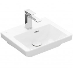 VILLEROY & BOCH - Subway 3.0 Umývadielko, 45x37 cm, s prepadom, otvor na batériu, alpská biela (43704501)