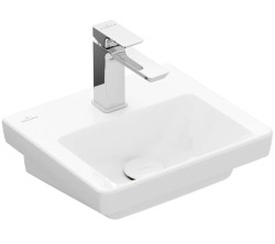 VILLEROY & BOCH - Subway 3.0 Umývadielko nábytkové, 37x31 cm, bez prepadu, otvor na batériu, CeramicPlus, alpská biela (437038R1)