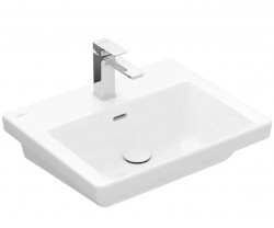 VILLEROY & BOCH - Subway 3.0 Umývadlo 55x44 cm, s prepadom, otvor na batériu, alpská biela (4A705501)