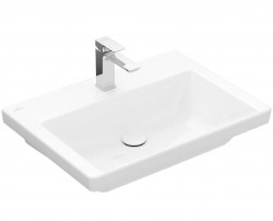 VILLEROY & BOCH - Subway 3.0 Umývadlo, 65x47 cm, bez prepadu, otvor na batériu, CeramicPlus, alpská biela (4A7066R1)