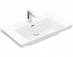 VILLEROY & BOCH - Subway 3.0 Umývadlo, 80x47 cm, s prepadom, otvor na batériu, alpská biela (4A708001)