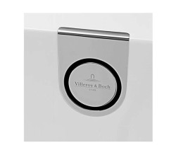 VILLEROY & BOCH - Vaňová odtoková a prepadová súprava s napúšťaním, chróm/biela (UPCON0138)
