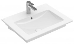 VILLEROY & BOCH - Venticello Umývadlo 65x50 cm, s prepadom, otvor na batériu, CeramicPlus, alpská biela (412465R1)