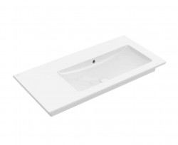 VILLEROY & BOCH - Venticello Umývadlo nábytkové 100x50 cm, s prepadom, bez otvoru na batériu, alpská biela (4134R301)