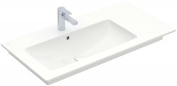 VILLEROY & BOCH - Venticello Umývadlo nábytkové 100x50 cm, s prepadom, otvor na batériu, alpská biela (4134L101)