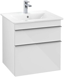 VILLEROY & BOCH - Venticello Umývadlová skrinka, 55x59x50 cm, 2 zásuvky, Glosy White (A92301DH)