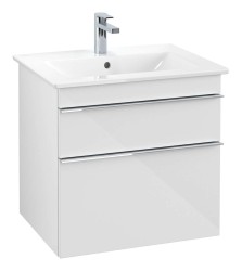 VILLEROY & BOCH - Venticello Umývadlová skrinka, 60x59x50 cm, 2 zásuvky, Glosy White (A92401DH)