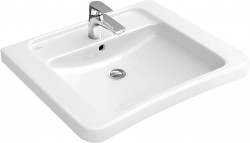 VILLEROY & BOCH - ViCare Umývadlo Vita, 65x55 cm, s prepadom, otvor na batériu, CeramicPlus, biela (517867R1)