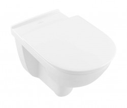 VILLEROY & BOCH - ViCare Závesné WC bezbariérové, zadný odpad, DirectFlush, CeramicPlus, alpská biela (4695R0R1)