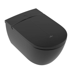 VILLEROY & BOCH - ViClean Elektronický bidet s keramikou, Rimless, CeramicPlus, SoftClosing, Pure Black (V0E200R7)