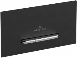 VILLEROY & BOCH - ViConnect Ovládacie tlačidlo splachovania, matná čierna/chróm mat (922169AN)