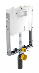VILLEROY & BOCH - ViConnect Predstenová inštalácia Compact na závesné WC, 78 cm, so splachovacou nádržkou pod omietku, pre murované steny (92248400)
