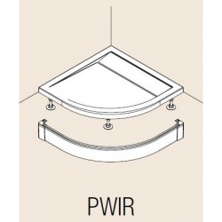 VÝPRODEJ - Hliníkový predný panel pre štvrťkruhovú vaničku, Aluchrom (PWIR5510050VYP)