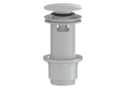 Výpust k umývadlu 5/4 SAT biela lesklá plast skracovateľný click clack SATAUCCXHB (SATAUCCXHB)