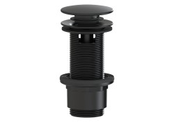 Výpust k umývadlu 5/4 SAT čierna matná plast skracovateľný click clack SATAUCCX8 (SATAUCCX8)