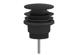 Výpust k umývadlu click clack SAT čierna matná plast SATAUCC8 (SATAUCC8)