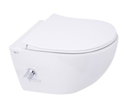 Wc s bidetom závesné SAT Infinitio vrátane dosky softclose, zadný odpad SATINF011RREXPBFC (SATINF011RREXPBFC)