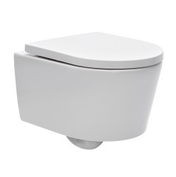 WC závesné SAT Brevis vrátane dosky softclose, zadný odpad SATBRE010RREXP (SATBRE010RREXP)