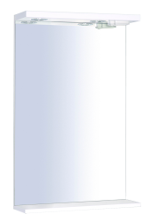 Zrkadlo s osvetlením Keramia Pro 50x80 cm biela PROZRCK50IP (PROZRCK50IP)