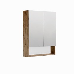 Zrkadlová skrinka SAT Cube Way 60x14x72 cm lamino dub wellington GALCU60DW (GALCU60DW)