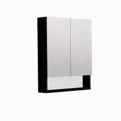 Zrkadlová skrinka SAT Cube Way 60x72 cm lamino čierna GALCU3D60HP (GALCU3D60HP)
