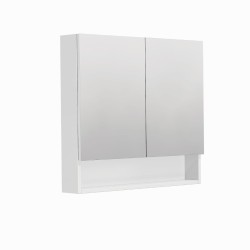 Zrkadlová skrinka SAT Cubeway 80x14x72 cm lamino biela lesk GALCU80BL (GALCU80BL)